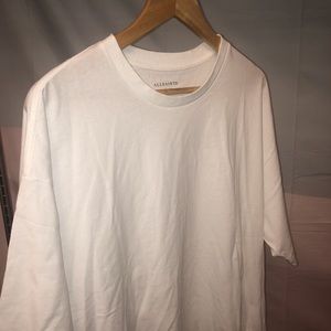 allsaints white anstrom oversized tee